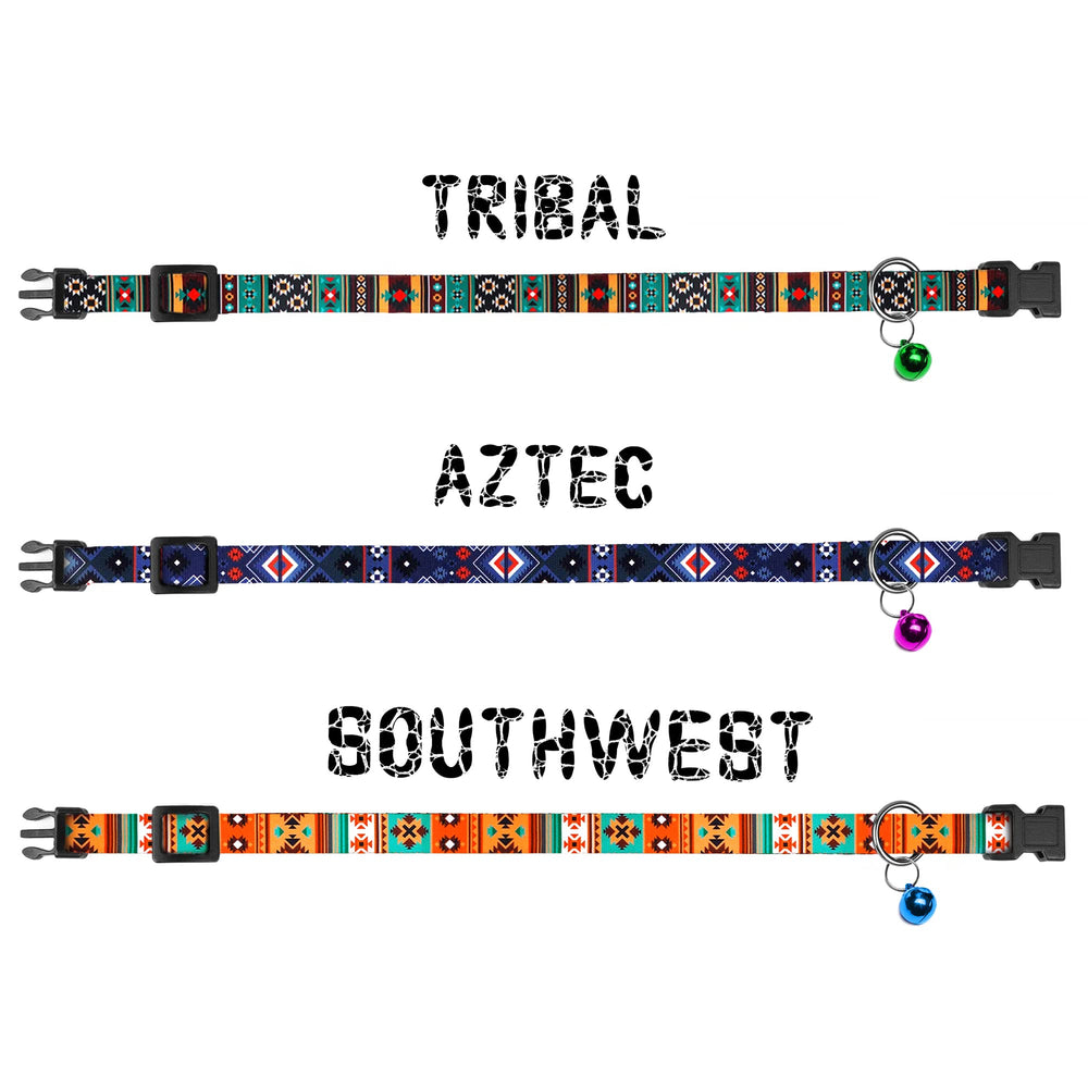 MUROM Tribal pattern collar close-up with durable print nylon