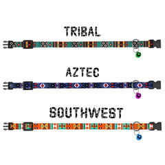 MUROM Tribal pattern collar close-up with durable print nylon