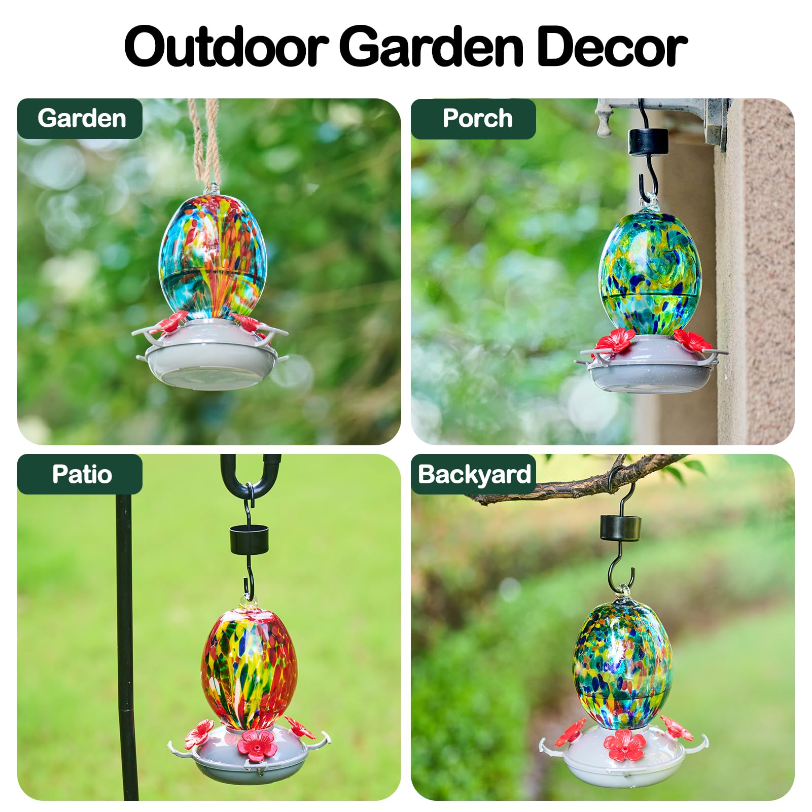Muse Garden hummingbird feeder closeup captures delicate texture and color.