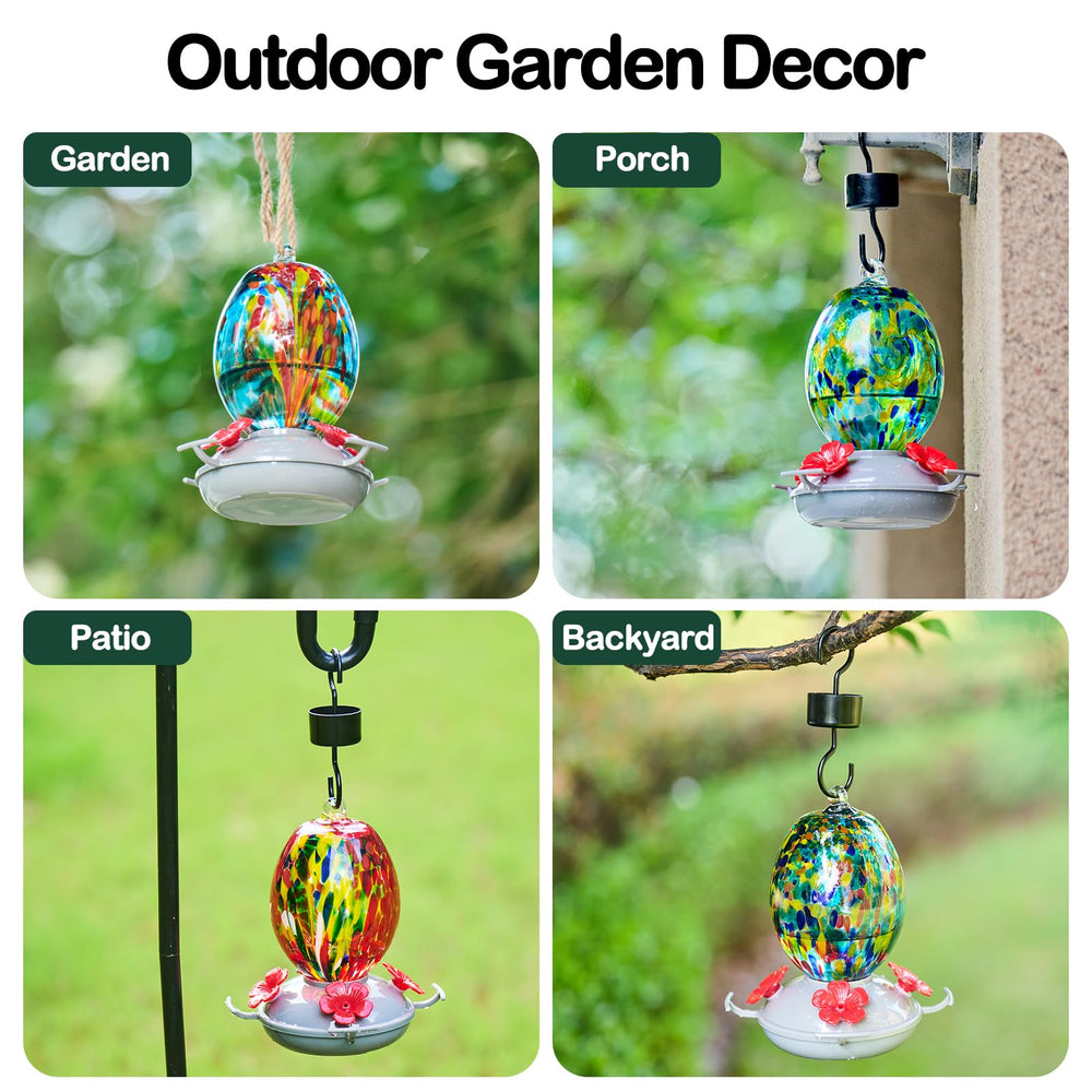 Muse Garden hummingbird feeder closeup captures delicate texture and color.
