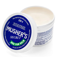Musher's Secret paw wax 200g jar for daily paw protection.