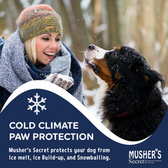 Barrera invisible de Musher's Secret protegiendo las patas.