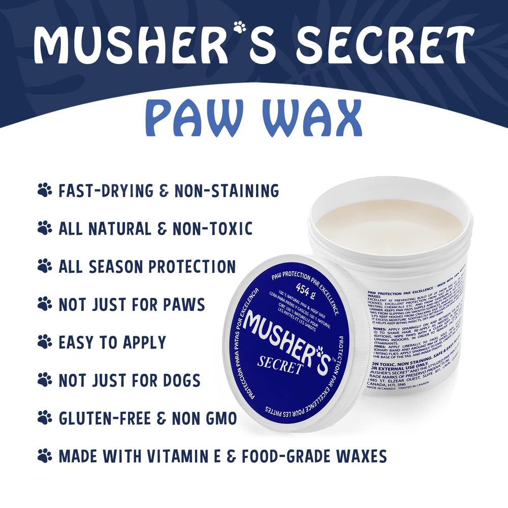 Musher's Secret snow protection for icy and abrasive paths.