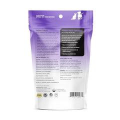 Mushroom Matrix canine powder scoop showing serving for easy daily dosing.