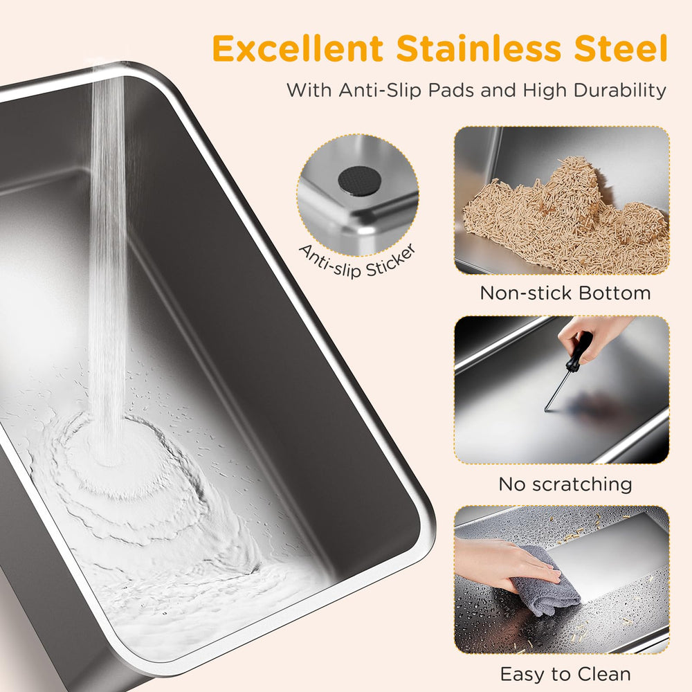 Mutrelenx top-lid mesh and screens illustrate litter-trap features for tidy floors.