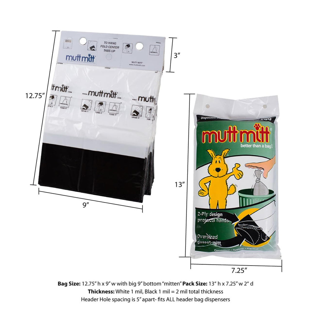 Mutt Mitt odor-control features help keep pickup areas smelling fresh between cleanups.