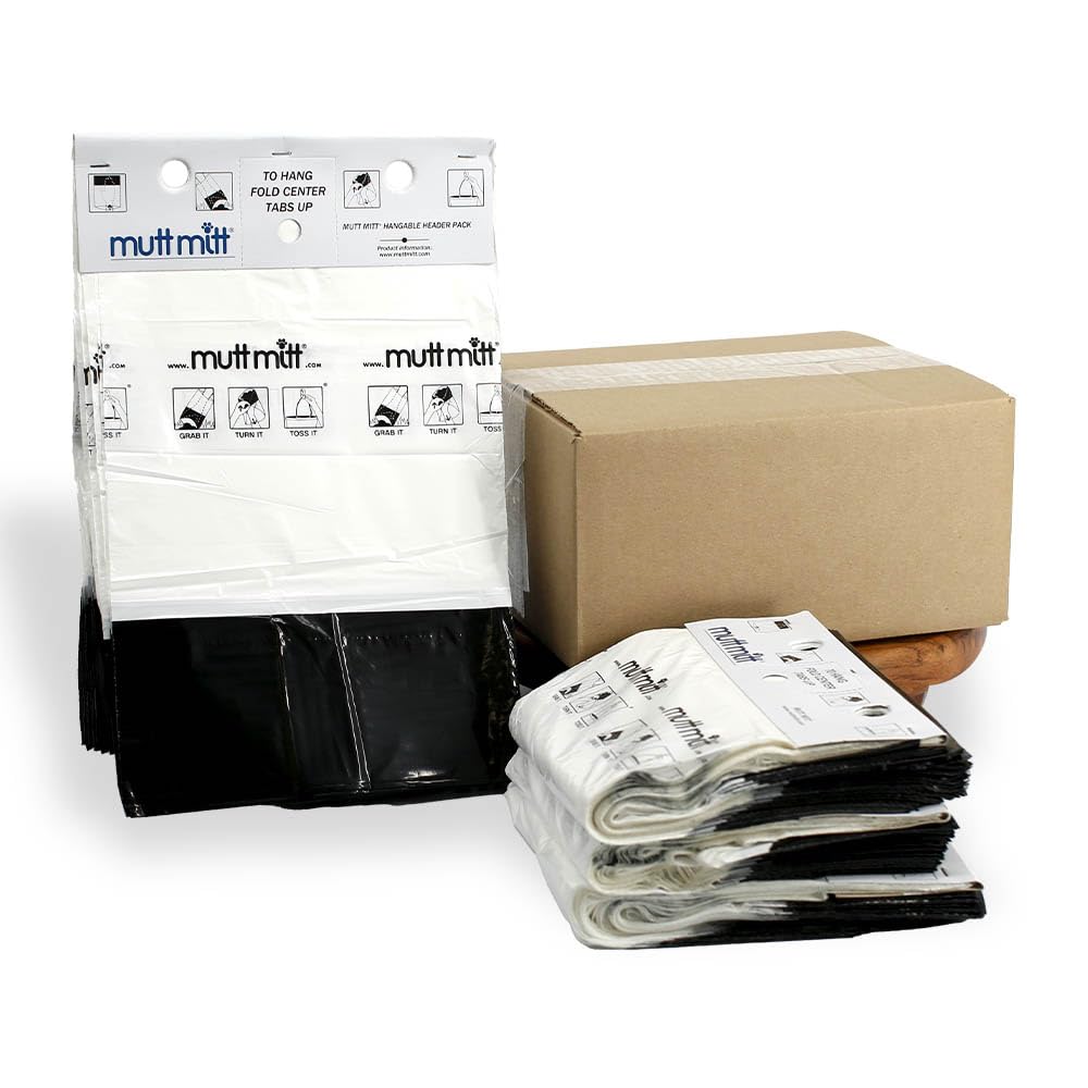 Mutt Mitt 2-Ply bags roll in packaging for easy restocking.