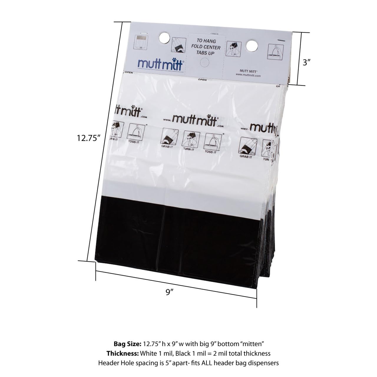 Mutt Mitt four-station header display aids bulk stocking.