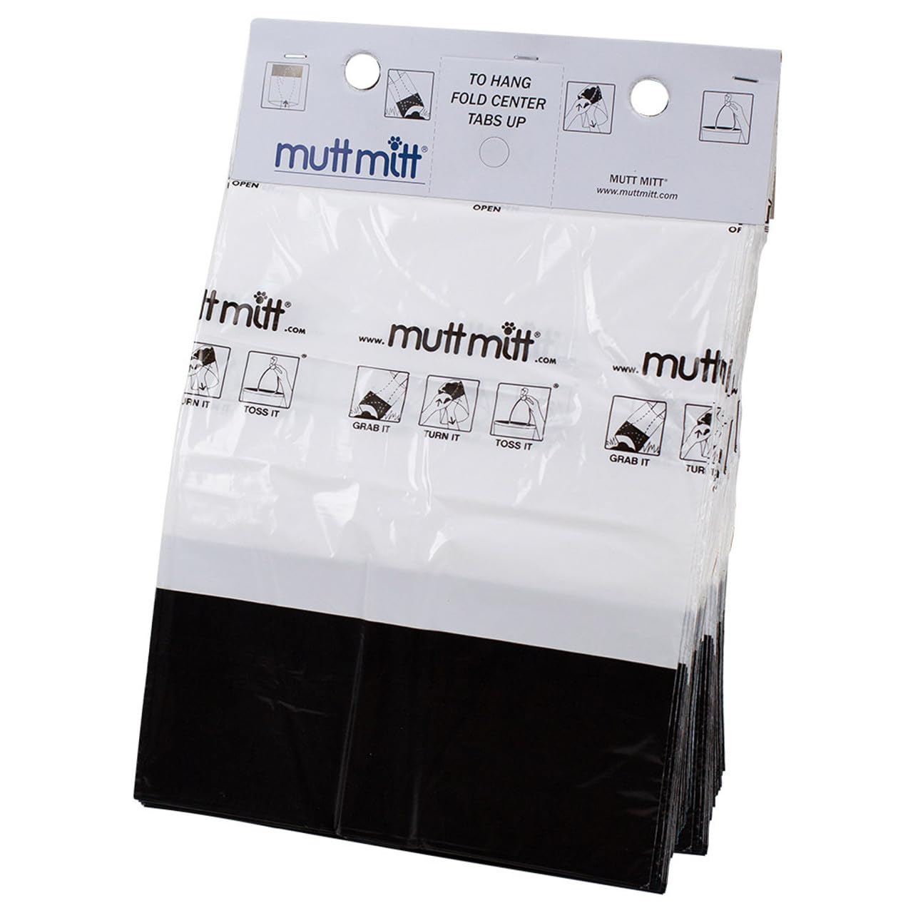 Mutt Mitt thick 2-mil mitten bag highlights rugged, leakproof durability.