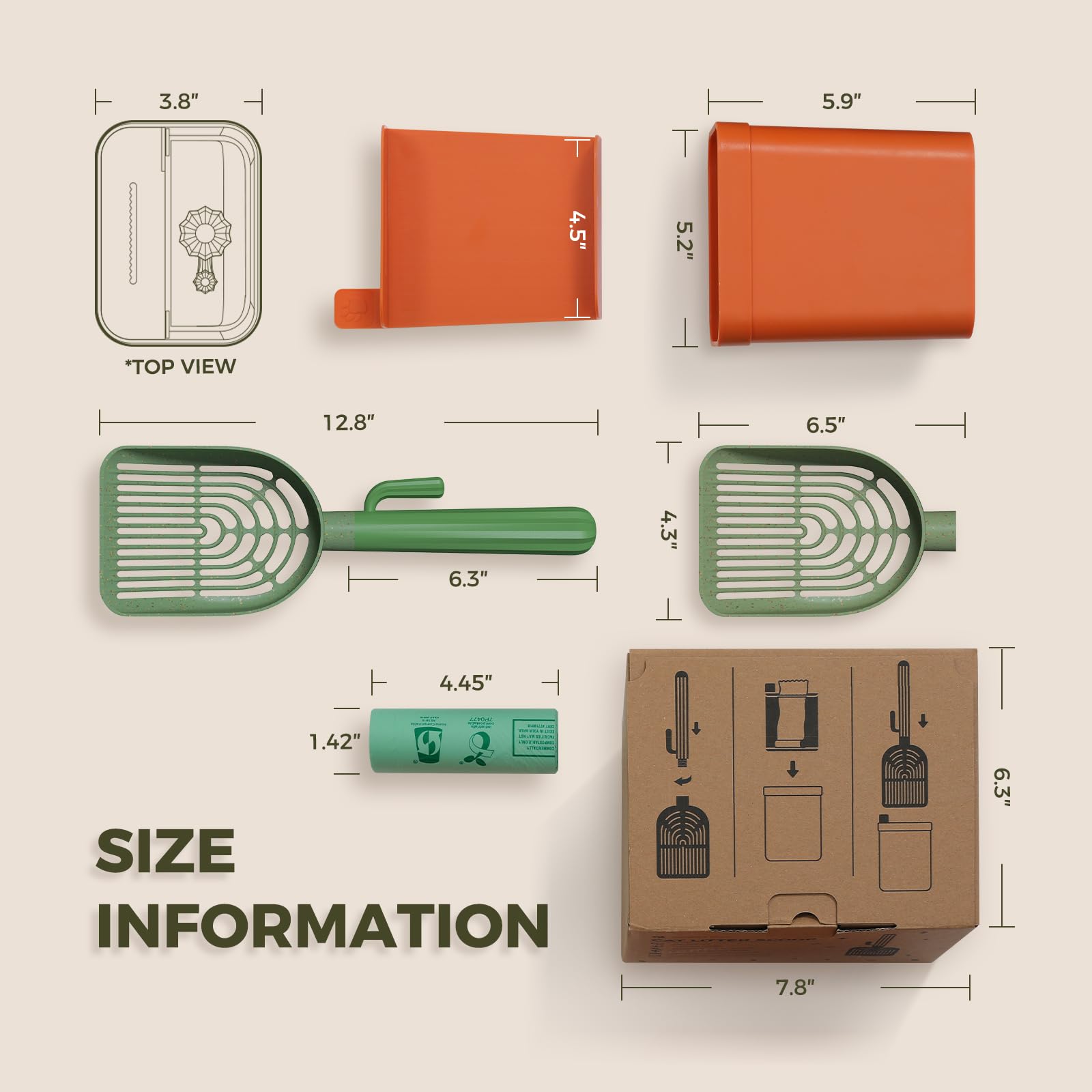 MUTTROS biometric-3d-ridge-design reduces sticking for smoother scooping and easier cleanup.