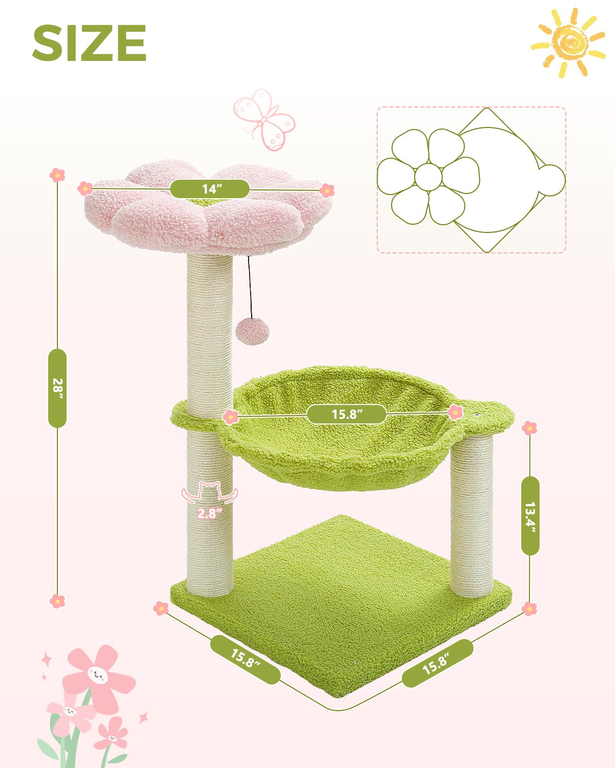 MUTTROS fur-toy-ball interactive element engages playful kittens and curious cats.
