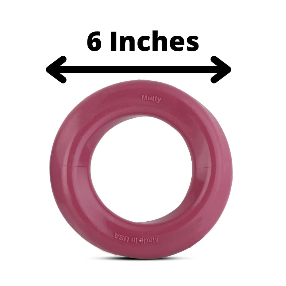 Mutty Dog Chew Ring closeup shows durable materials for long-lasting chews.