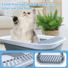 MUYG anti-splash pedal design reduces litter tracking on floors