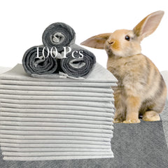 MUUG rabbit pee pads 13x18 inch pack, clean cage liners with quick-dry features