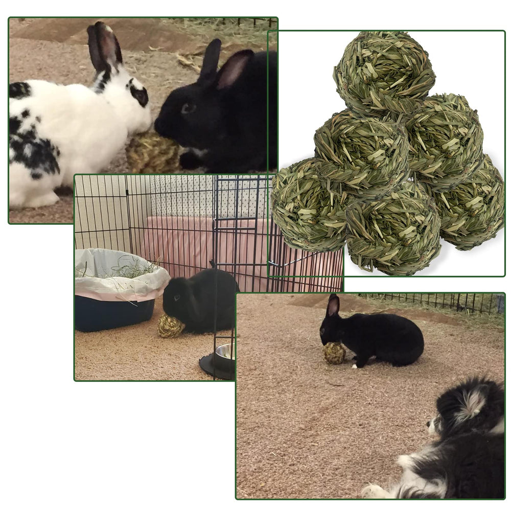 MUYG rabbit toy in cage closeup highlights safe natural fiber.