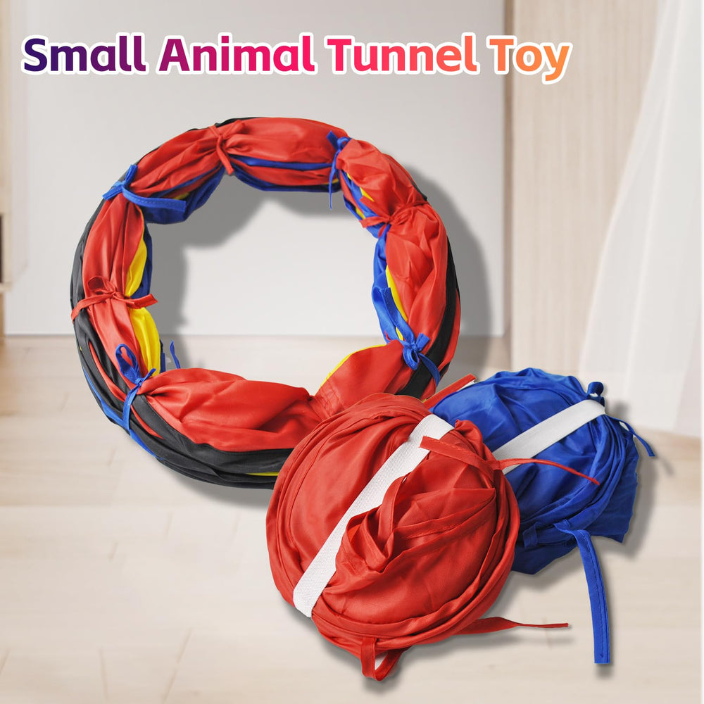 MUYG disassemblable tunnel allows DIY shapes for shared pet play.