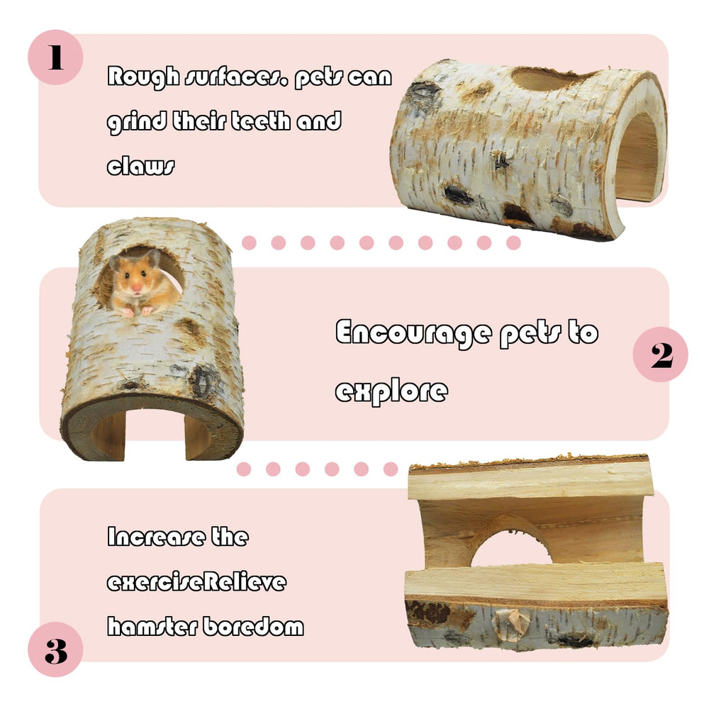 MUYG small animal hiding tunnel setup suitable for hamsters and mice