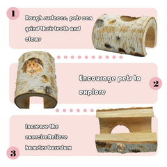 MUYG small animal hiding tunnel setup suitable for hamsters and mice