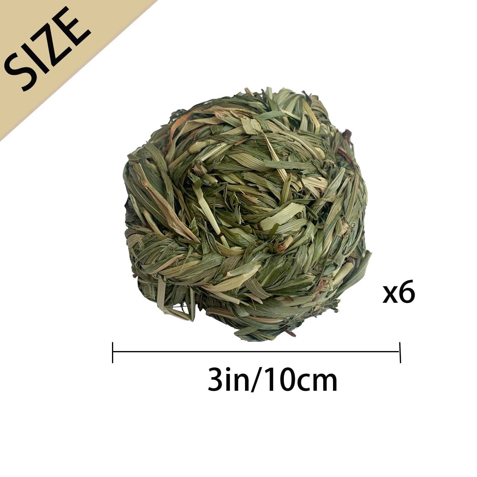 MUYG Timothy grass ball woven texture detail for dental wear.