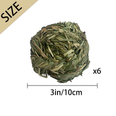 MUYG Timothy grass ball woven texture detail for dental wear.