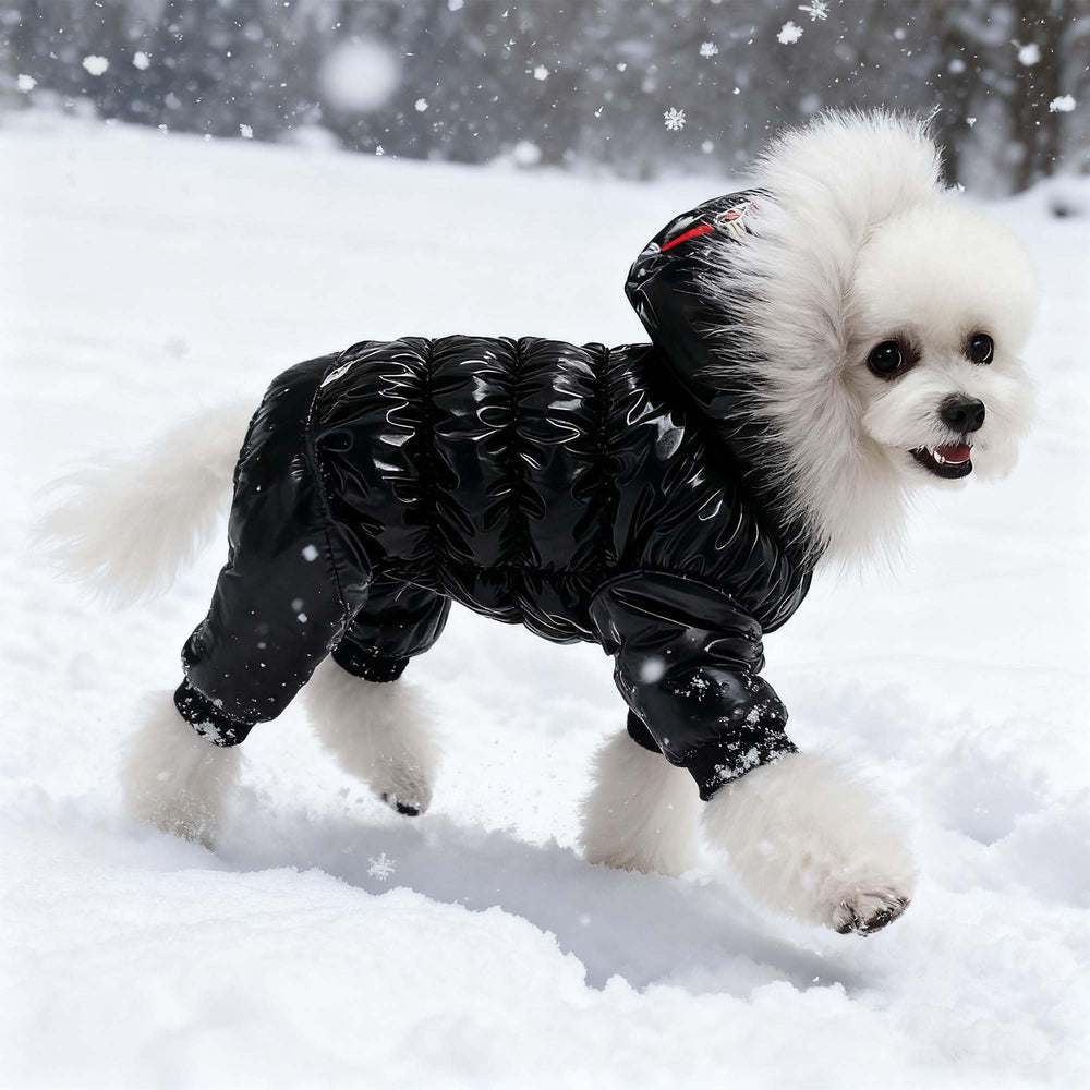 MuYaoPet dog coat with snap-closure for quick on-off wear