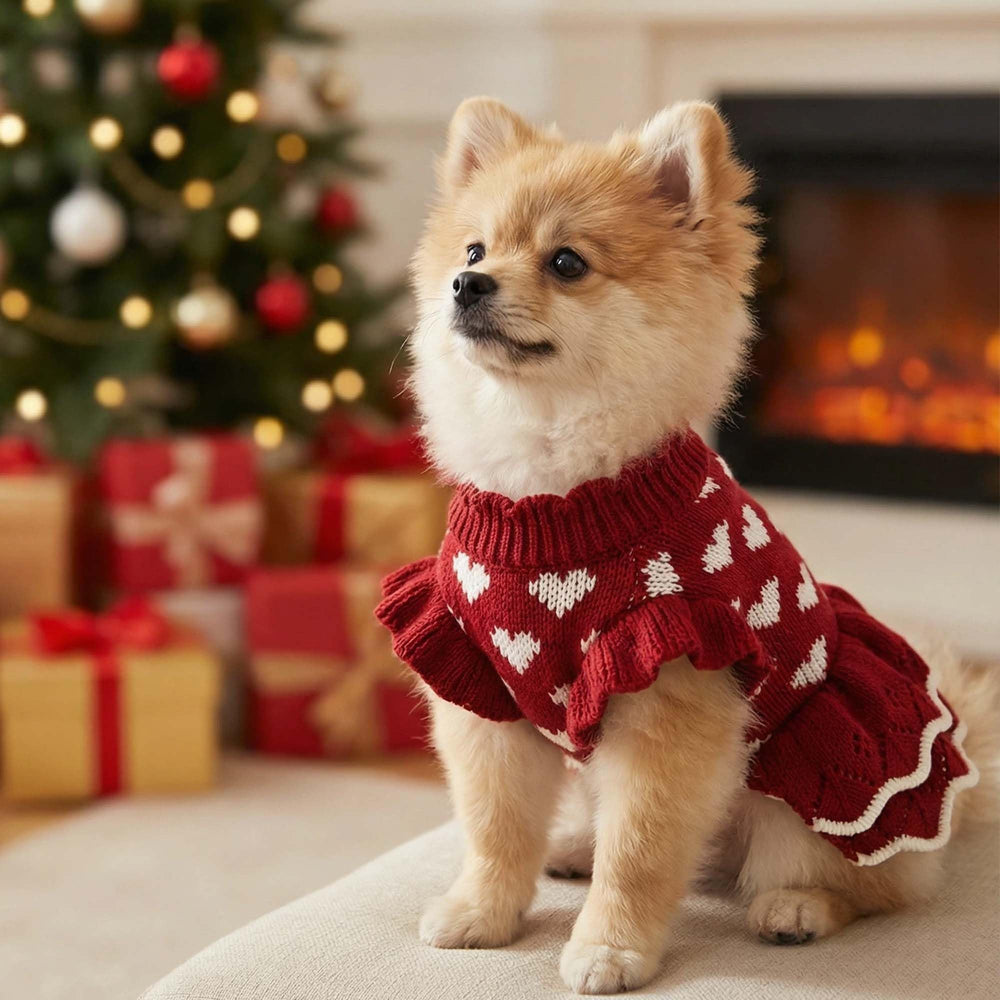MuYaoPet warm acrylic yarn sweater highlights soft texture and gentle warmth.