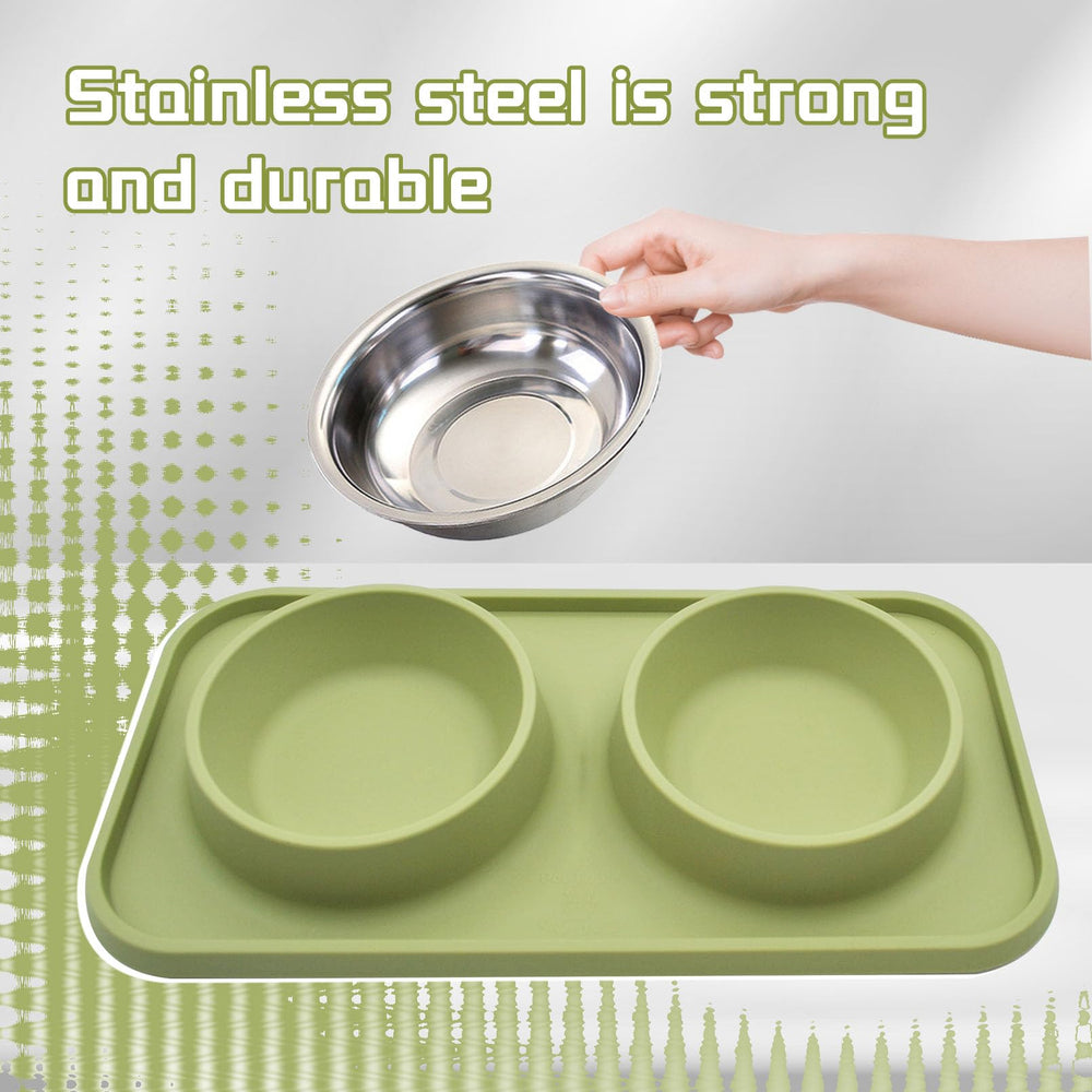 MUYG anti-slip base prevents tipping when pets eat energetically.