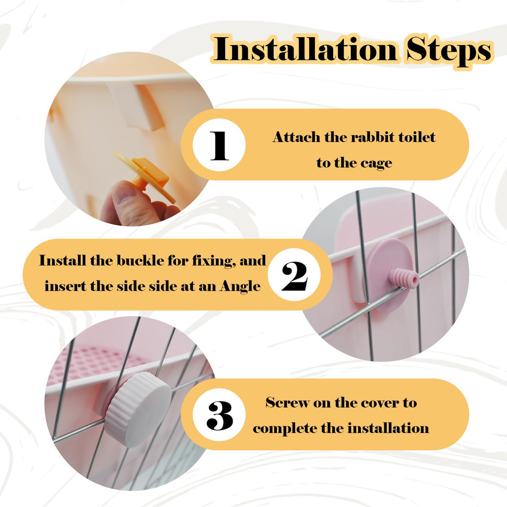 MUYG bunny corner toilet setup demonstrates space-saving design for small cages