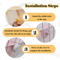 MUYG bunny corner toilet setup demonstrates space-saving design for small cages