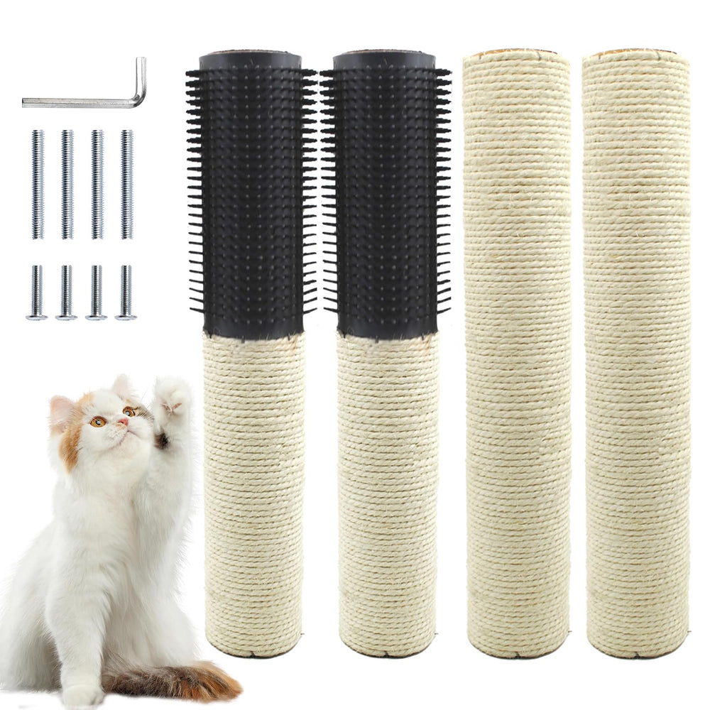 MUYG cat scratching post replacement 15.7-inch pole with natural sisal for durable claw sharpening.