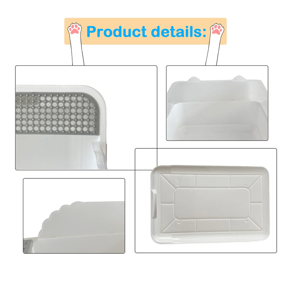 MUYG cat pan is easy to empty and rinse for quick cleaning.