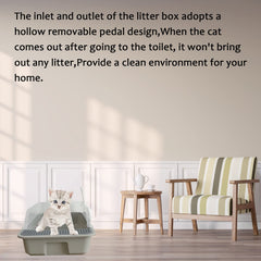 MUYG kitten litter box includes scoop for convenient cleaning.