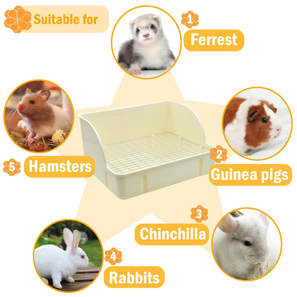MUYG rabbit litter box easy-clean design helps quick daily maintenance.