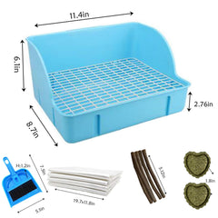 MUYG rabbit potty box easy-clean disassembles for hygienic cage upkeep