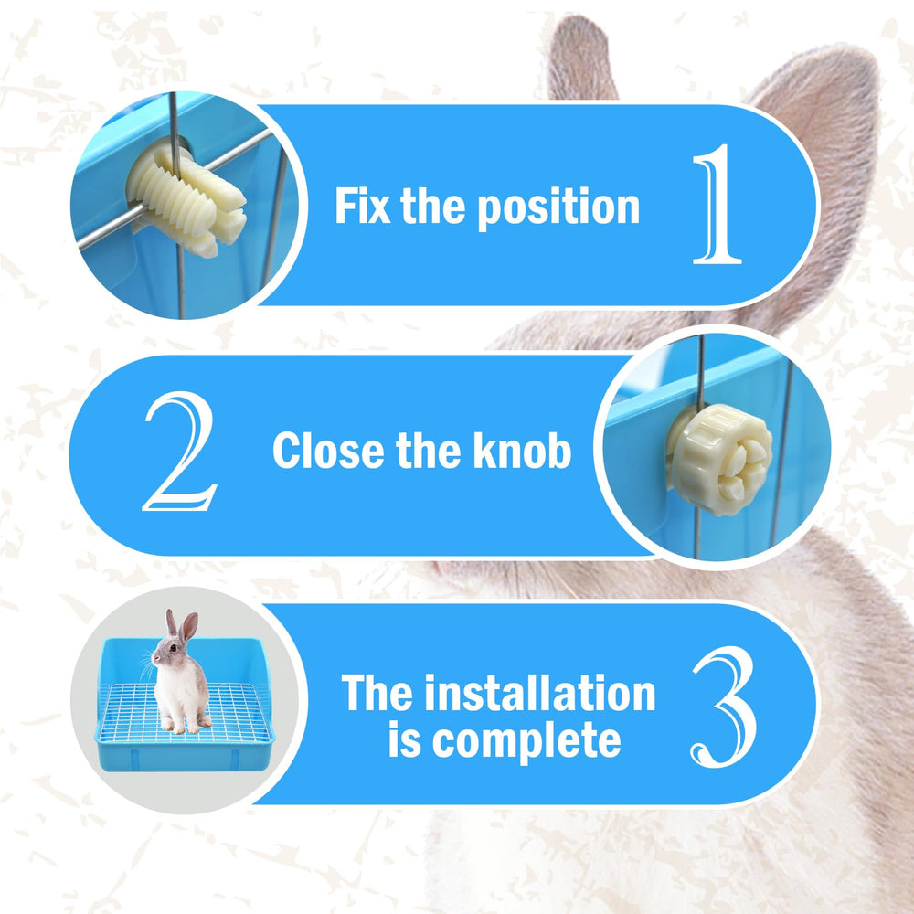 MUYG raised-wall design keeps litter contained and cage tidy