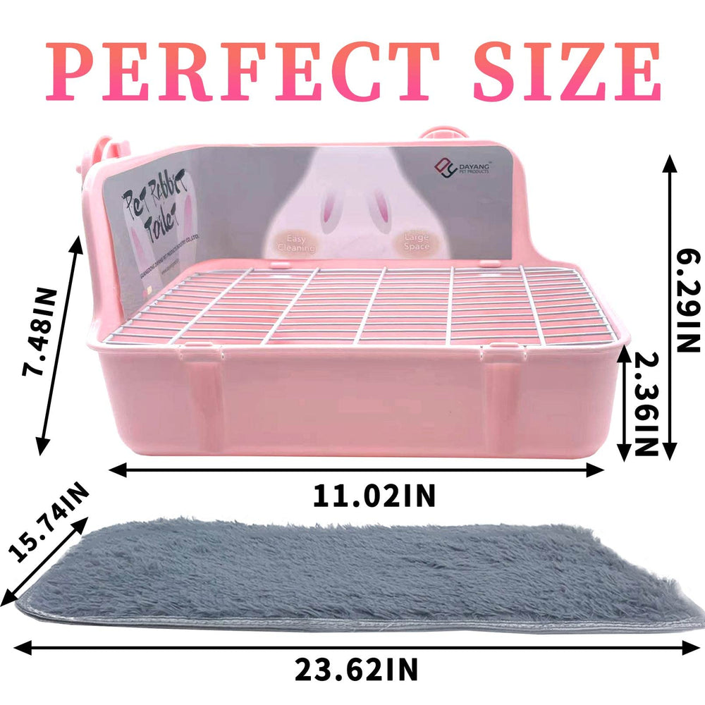 MUYG small animal litter tray with cage hooks for secure placement