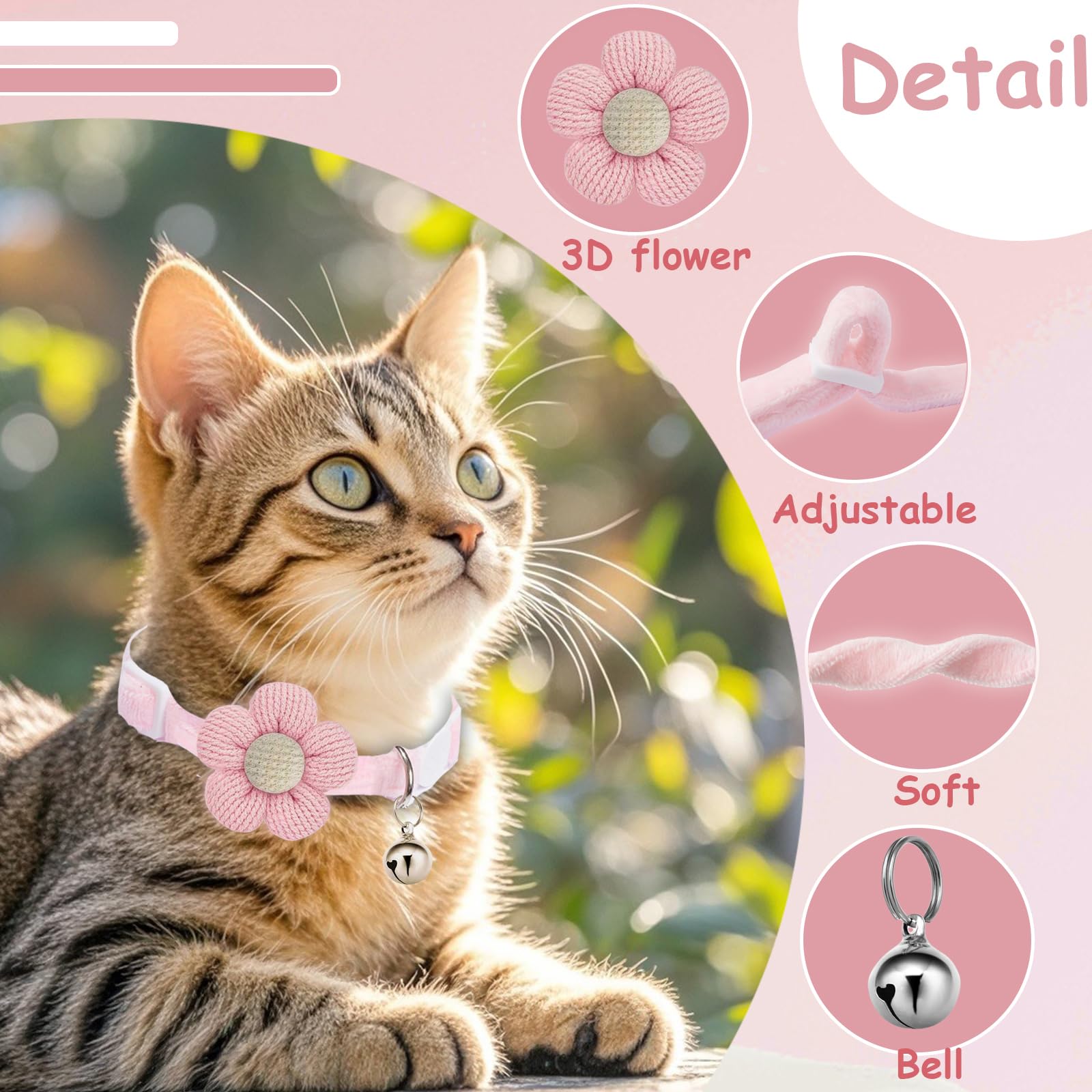 MUZIEBA cat-collar safety-buckle close-up highlighting quick-release safety feature.