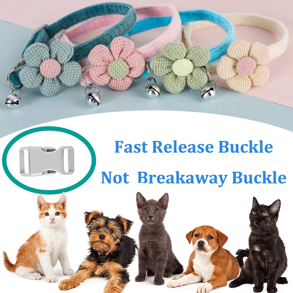 MUZIEBA small dog collar safety buckle pink helps secure adventures