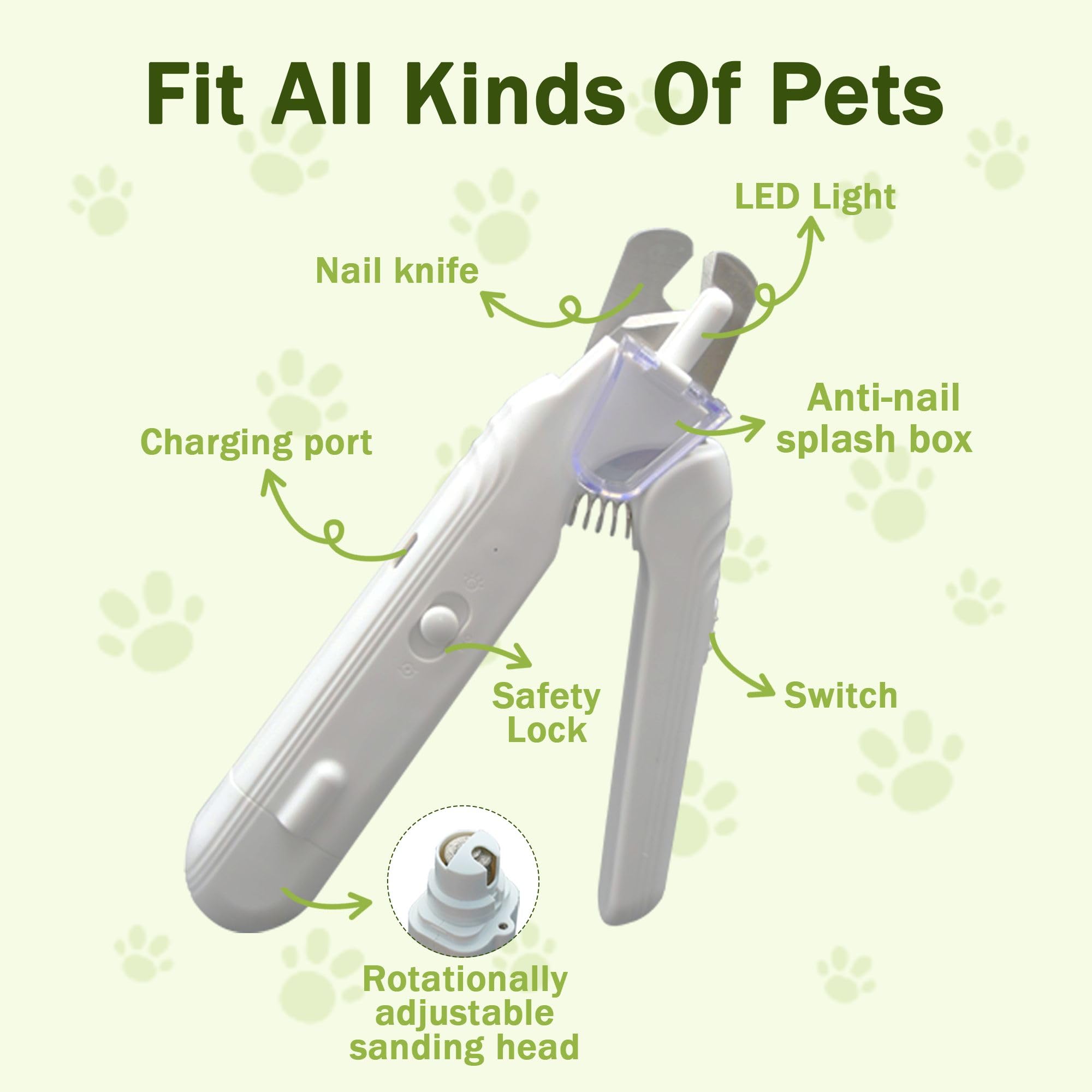 MUZMDNI upgraded dust cap keeps grooming area clean and eyes protected