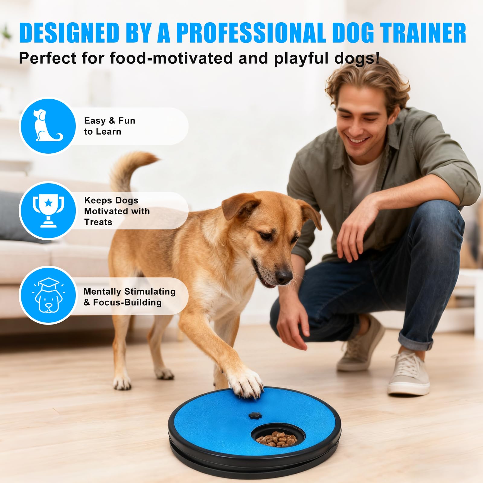 MuzzlePop durable board suitable for small puppies to large breeds.