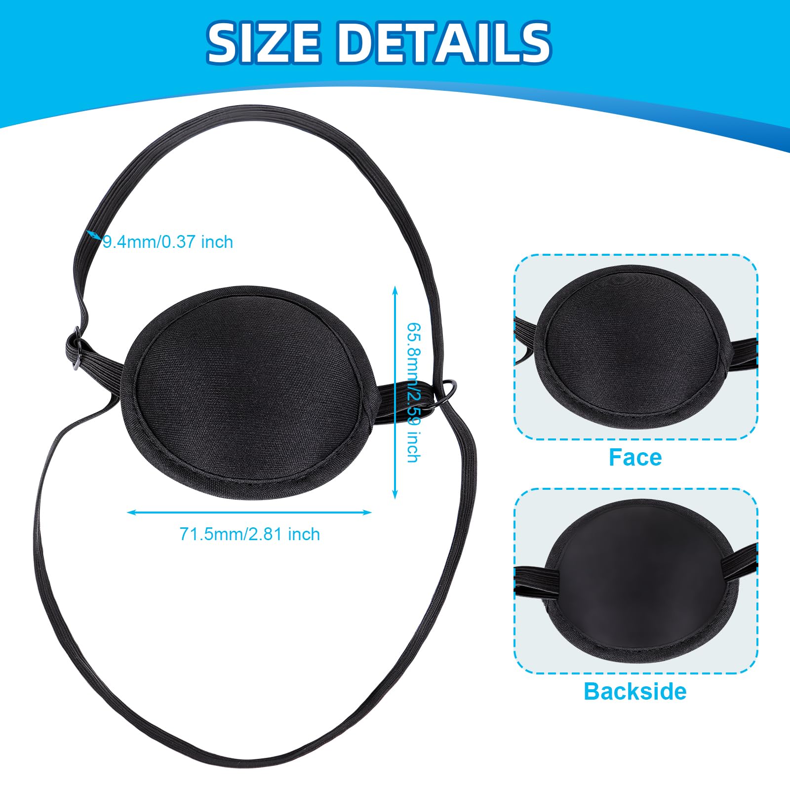 MVSSP dog eye patch close-up soft material showing gentle comfort for sensitive wounds