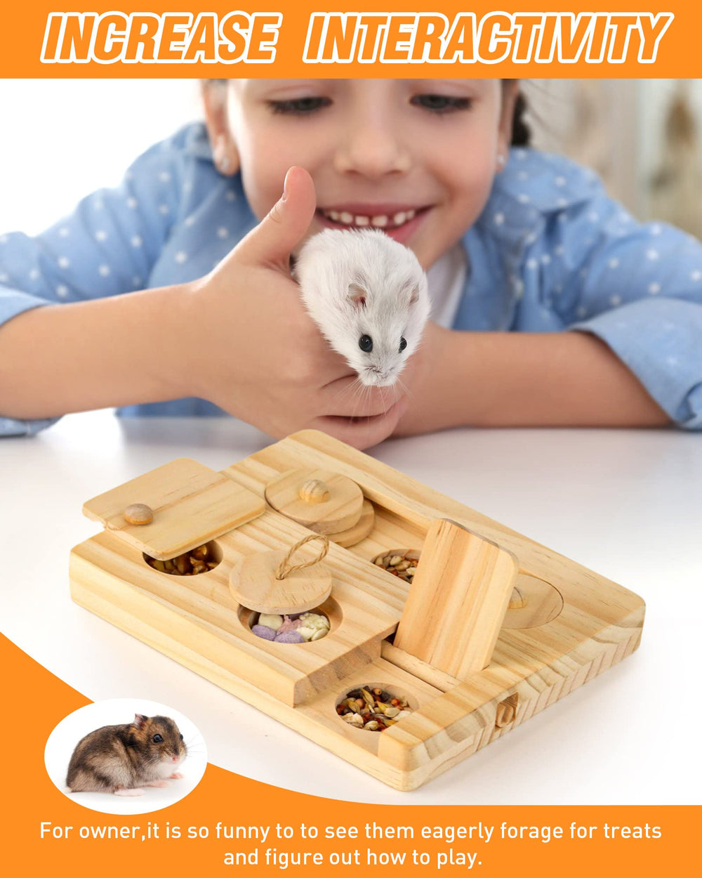 MWAOWM small pet enrichment gift idea for rabbits and guinea pigs