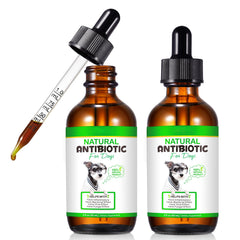 MXCZBSM 2Pack natural dog antibiotic bottle ready for home use.