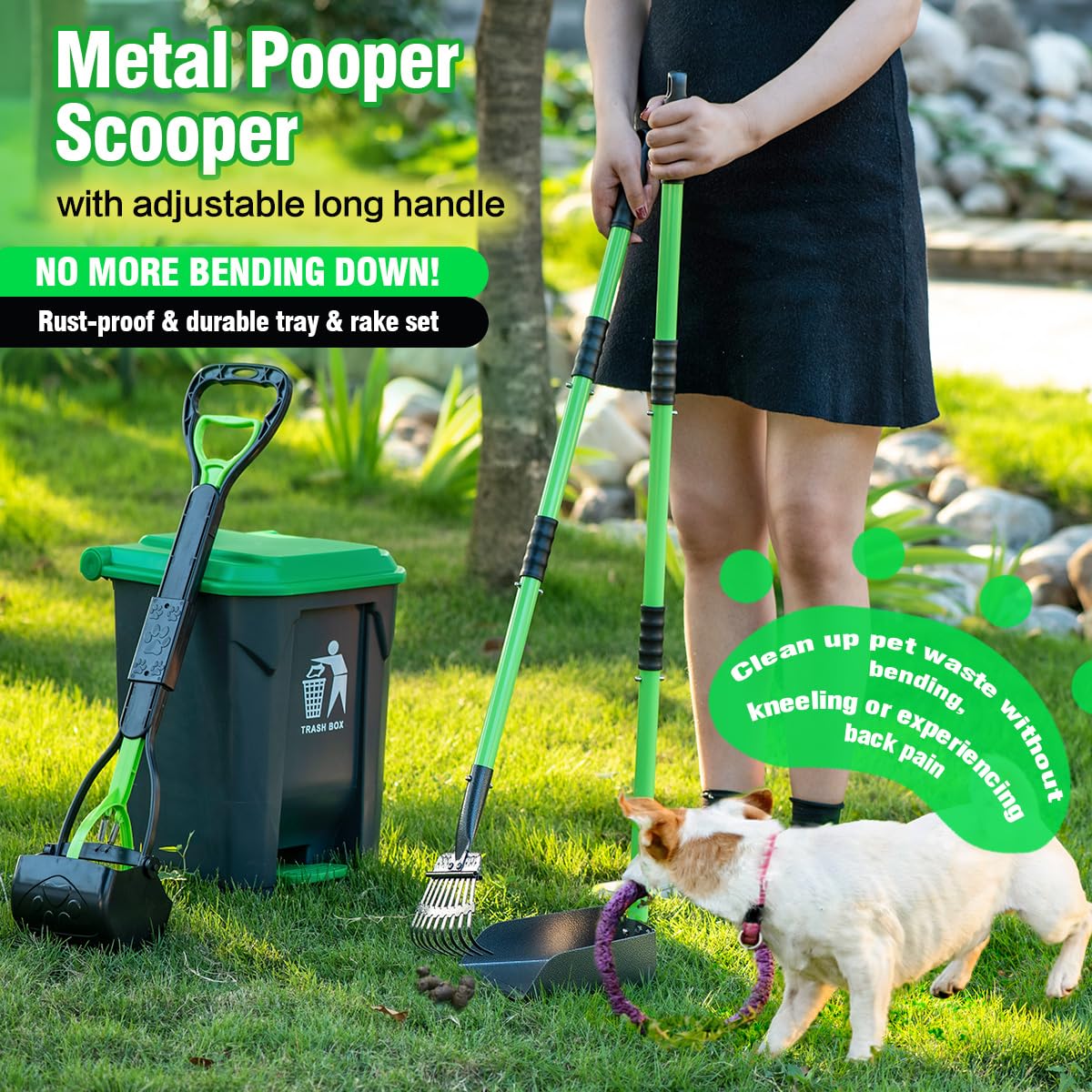 MXF odor-blocking lid helps contain smells outdoors.