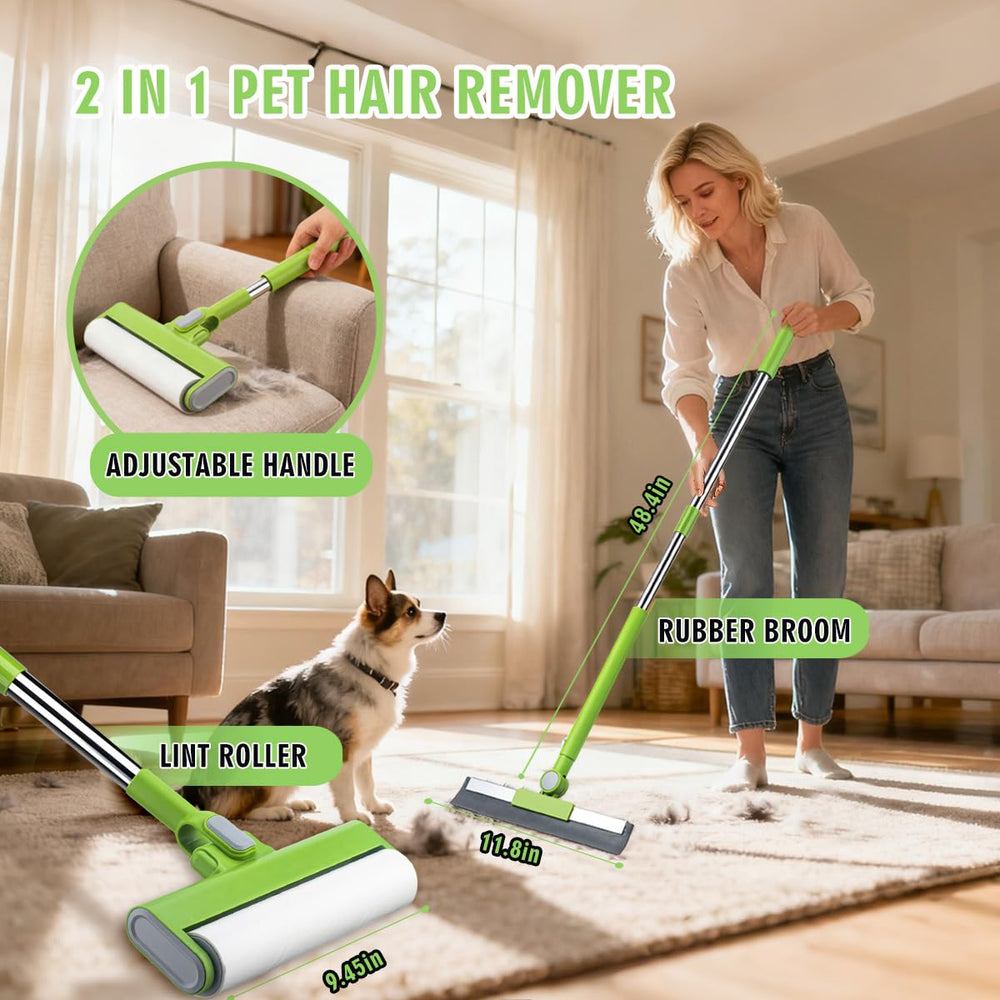 MXF Pet Hair Remover Kit lint roller large head for fast fur pickup.