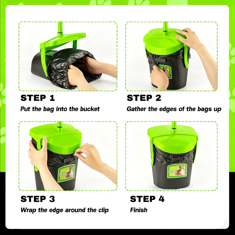 MXF Pooper Scooper durable-plastic-bin features sturdy construction for long-lasting use.