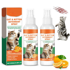 Mxvbaty Cat Deterrent Spray bottle showing natural formula and safe design