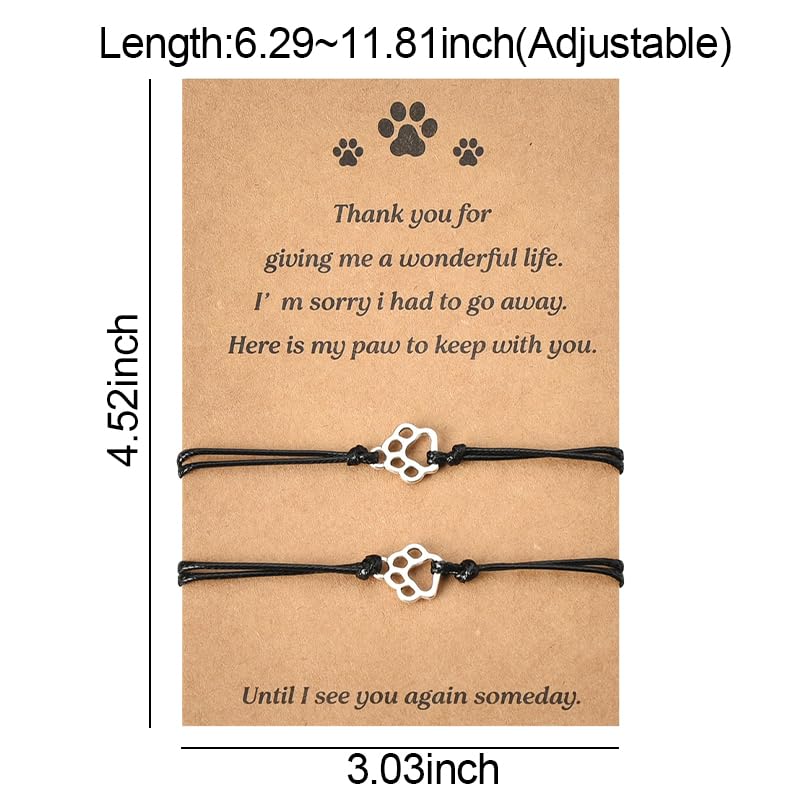 MXXGMYJ memorial-bracelet-dog-cat provides a lasting keepsake for pet loss sympathy.