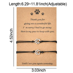 MXXGMYJ memorial-bracelet-dog-cat provides a lasting keepsake for pet loss sympathy.
