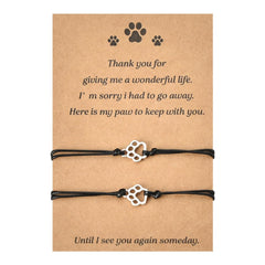 MXXGMYJ paw-print-bracelet-2pc offers a two-pack remembrance for pet lovers.